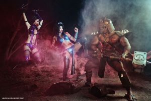 mortal_kombat___mileena_vs_kitana_vs_shao_kahn_by_vaxzone-d78qite